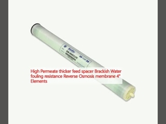 उच्च पारगम्यता मोटी फ़ीड स्पेसर ब्राकीश पानी की फोल्डिंग प्रतिरोध रिवर्स ऑस्मोसिस झिल्ली 4 